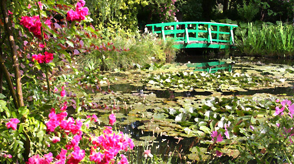 Monet's bridge, Giverny, France
