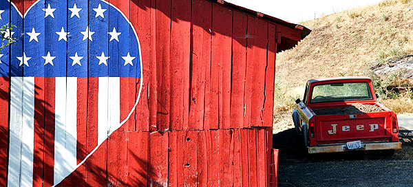 Palouse agricultural image, grain harvest, Idaho and Washington