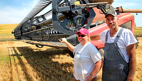 Palouse agricultural image, grain harvest, Idaho and Washington