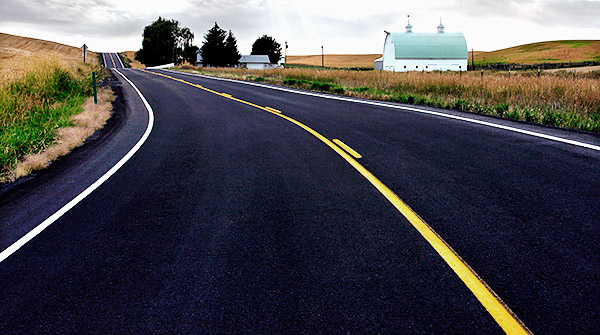 Palouse agricultural image, grain harvest, Idaho and Washington