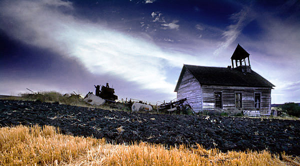 Palouse agricultural image, grain harvest, Idaho and Washington