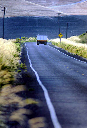 Palouse agricultural image, grain harvest, Idaho and Washington